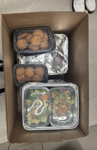 Donated food from Superfine Kitchen