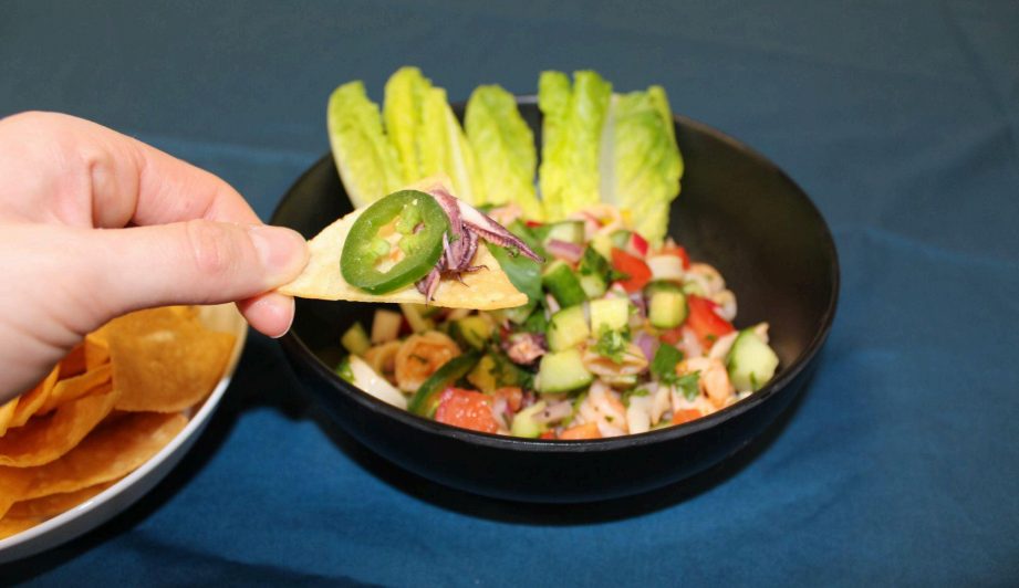 Superfine Kitchen's ceviche dish